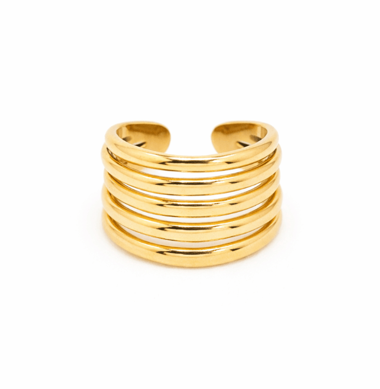 KATJA MIA MUSE RING best gold plated tarnish and water resistant piece by Irish Jewellery brand - Lynott Jewellery