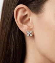 WILD CLOVER STUDS best gold plated tarnish and water resistant piece by Irish Jewellery brand - Lynott Jewellery