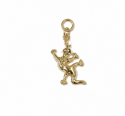 LIZARD CHARM best gold plated tarnish and water resistant piece by Irish Jewellery brand - Lynott Jewellery