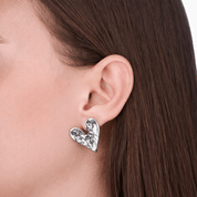 Heart Earrings & Engravable Necklace Boxed Gift Set (Silver) best gold plated tarnish and water resistant piece by Irish Jewellery brand - Lynott Jewellery