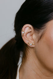 RACHEL GORRY - PAULA STUD EARRINGS best gold plated tarnish and water resistant piece by Irish Jewellery brand - Lynott Jewellery