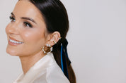 RACHEL GORRY - AIMEE MARQUISE HOOP STUD best gold plated tarnish and water resistant piece by Irish Jewellery brand - Lynott Jewellery