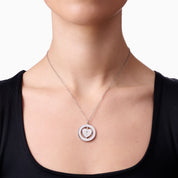 Heart Earrings & Engravable Necklace Boxed Gift Set (Silver) best gold plated tarnish and water resistant piece by Irish Jewellery brand - Lynott Jewellery
