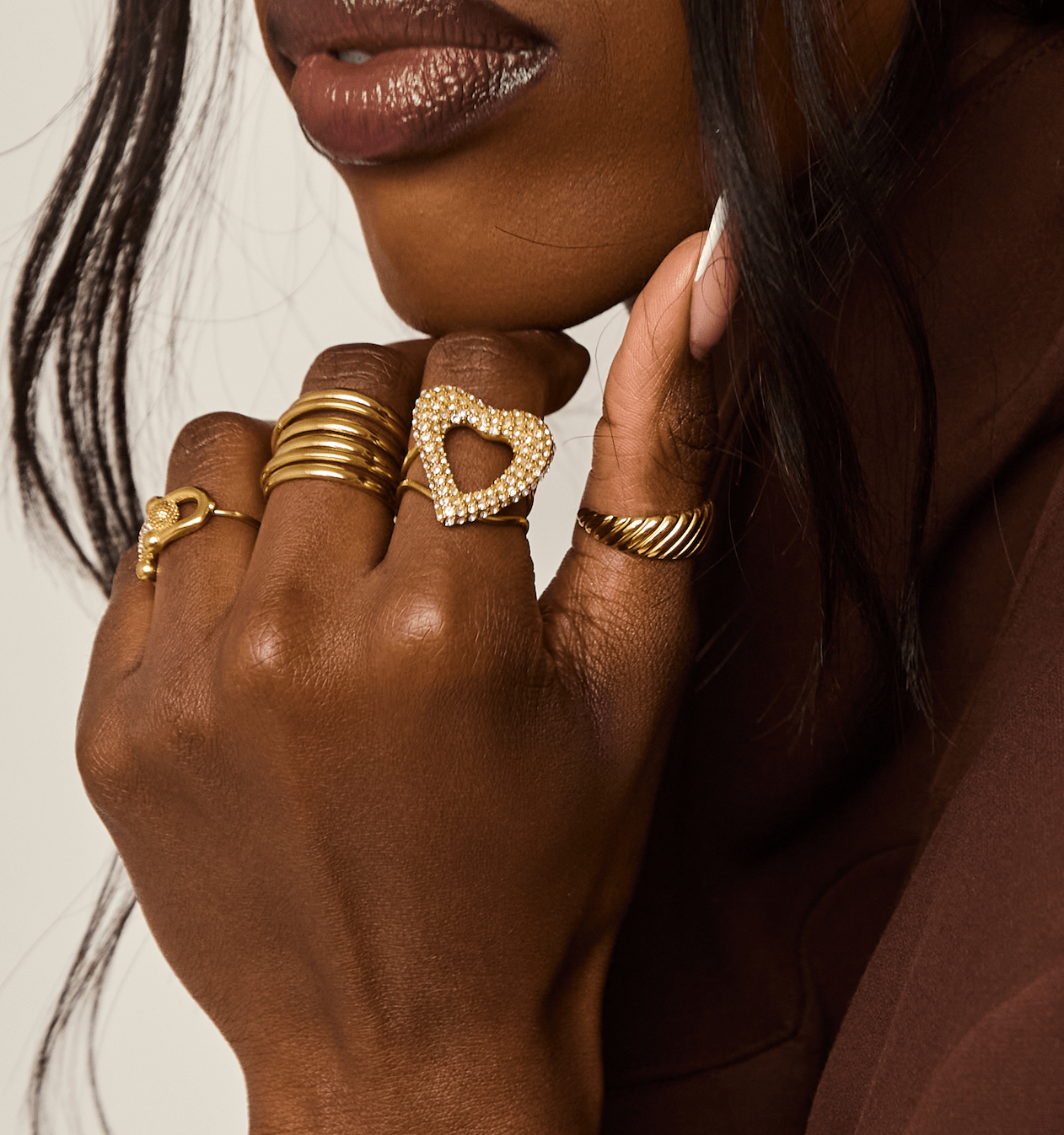 KATJIA MIA VENUS RING best gold plated tarnish and water resistant piece by Irish Jewellery brand - Lynott Jewellery