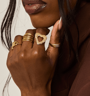 KATJIA MIA VENUS RING best gold plated tarnish and water resistant piece by Irish Jewellery brand - Lynott Jewellery