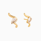 RACHEL GORRY - PAULA STUD EARRINGS best gold plated tarnish and water resistant piece by Irish Jewellery brand - Lynott Jewellery